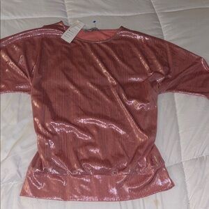 Shimmering Y2K Pink Top